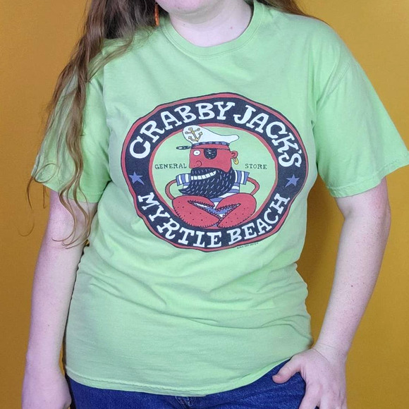 Comfort Colors Other - Crabby jacks Graphic T-Shirt Tee, Mens M